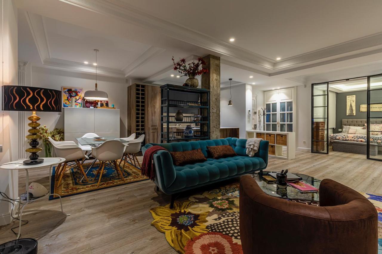 110 M2 Central Apartment In Abando Close To Guggenheim With Parking Bilbau Exterior foto