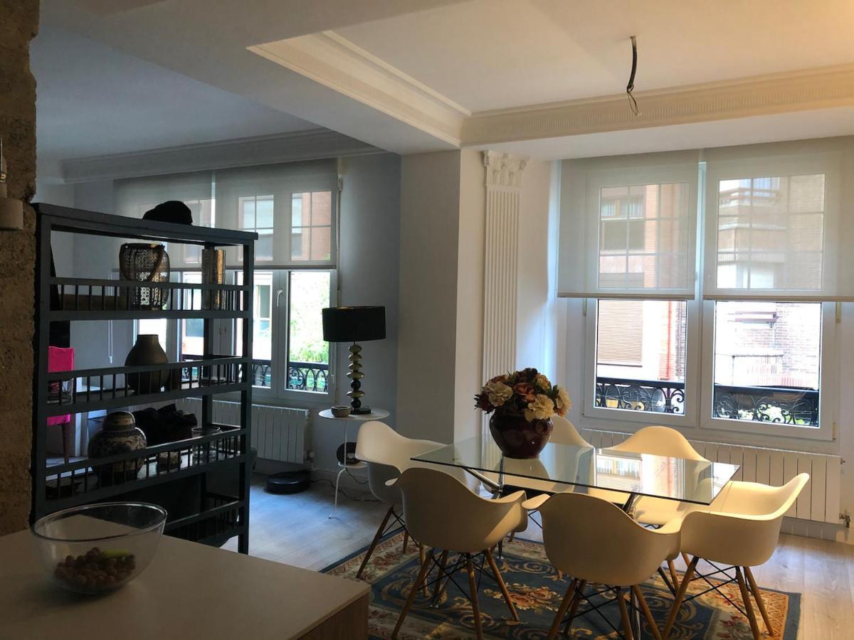 110 M2 Central Apartment In Abando Close To Guggenheim With Parking Bilbau Exterior foto